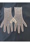 Adeline Rhinestone Bridal Evening Dress Gloves Salmon - 4