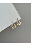 Steel Rose Gold Stone Dangle Albany Earrings -No Tarnishing-
