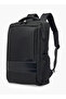 Men Solid Backpack with Adjustable Straps and Zip Closure - 10x32x42 cm - 3
