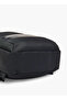 Men Solid Backpack with Adjustable Straps and Zip Closure - 10x32x42 cm - 4