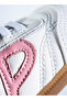 Girls' Panelled Sneakers with Hook and Loop Closure - 7