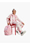 Girls Logo Print School Backpack with Adjustable Straps and Zip Closure - W 31 x H 44 x D 15 cm - 2