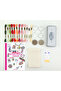 Mini Cross Stitch Set - Hearts Birds Flowers