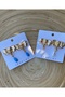 Elephant Shaped Earrings with Hanging Stone Detail - 2