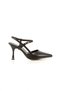 Nobby Black Matte Strappy Stiletto Evening Dress Heeled Shoes - 5