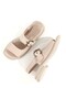 Orka Cream Stone Color Soft Genuine Leather Daily Women's Sandals