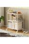 3-tier Foldable Rack With Board Metal Wheels - 2
