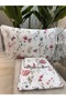 Patterned Single 100% Cotton Elasticless Sheet and Pillowcase Set - 2