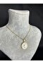 Letter t Gold Steel Necklace - 3