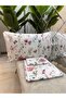 Patterned Single 100% Cotton Elasticless Sheet and Pillowcase Set - 3