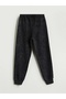 Lcw Kids Black Elastic Waist Boy's Jogger Sweatpants - 3