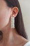 Women's Special Design 6 cm Serrated Model Earrings zyna004