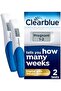 اختبار الحمل Clearblue - رقمي مع مؤشر أسابيع، 2 اختبار رقمي - 2