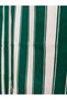 Green White Balcony Curtain, Arched Curtain, Balcony Curtain with Cornice Buttons and Bird's Eye Holes - 6