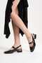Daily 4 cm Heels Stylish Comfortable Patent Leather Shoes - 4