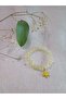 Transparent Beaded Bracelet with Yellow Starfish Figure