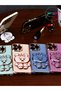 Black Minnie Stand Luxury Silicone Case with Gold Detail on the Edges for Oppo A54 - 4