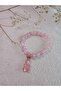 Pink Elegant Bracelet with Sparkling Teddy Bear Detail