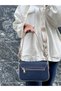 Justpolo Women's Two Navy Blue Straps Shoulder and Crossbody Bag - 6