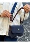 Justpolo Women's Two Navy Blue Straps Shoulder and Crossbody Bag - 3