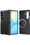 Slim Armor Pro MagFit for Samsung Galaxy Z Fold 7 case cover (2025) Hinge Coverage - Black