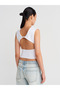 21132 Backless Drawstring Top-White - 2