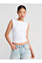 21132 Backless Drawstring Top-White