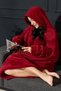100% Wellsoft Hooded Wearable Tv Blanket Unisex - 5