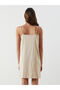 Beige v-neck b Printed women's nightgown from gulis store - 6