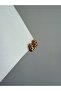 Steel Rose Gold Stone Design Miling Earrings -No Tarnishing-