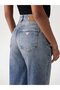 Wide Women's Denim Trousers - 4