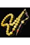 سبحة كالينيغراد المصنوعة يدويًا من الكوارتز البرتقالي من الدرجة الممتازة