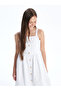 White Square Neck Girl's Dress - 2