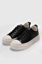 Women's Sneaker Shoes Black 100% Genuine Leather - 5