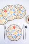 Plate House Porcelain Fiori Canvas Pie Plate 20cm 4 People 4 Pieces Tvl4Ptprs1212 - 6