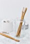 100% Natural Bamboo Toothbrush_White Color_Medium Hard_ Medium_Single - 2