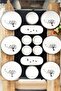 Juniper Tree 14 Piece Ceramic Breakfast Set 6-Person Breakfast Set Luxury Ceramic - 2