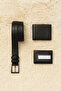 Men's Black Gift - Dowry Set of 3 Belt & Wallet & Card Holder Ll.Gc515.001 - 2