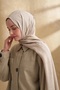 شال منقوش من الليوسل البيج الرملي 3354 - 2