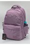 Plain Satin Fabric Backpack Waterproof School Backpack Tiny 34100 - 2