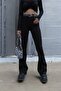 Asiyra Black High Waist Flare Jeans