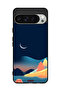 غطاء حماية لجهاز Google Pixel 9 Pro برسومات تجريدية للقمر