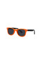 Double Color Unisex Kids Sunglasses Uv400 Protected Sunglasses Rb Case Black-Orange