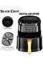 1400W Digital Electric Air Fryer 10L Household Oven LCD Display Plastic Fast 1400W - 5