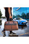 Premium Pu Leather Duffel Bag[5-7kg] Spacious Stylish Travel Tote, Durable Handheld Carry-on Baggage - 5