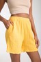 Udenya Women's Double Layer Muslin Casual Shorts with Pockets Model 100% Cotton - 6