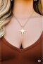 Steel Gold Color Polar Star Necklace - 2