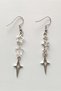 Steel Star Earrings, North Star Handmade Earrings, Pinterest Y2K Retro Earrings Steel - 2