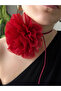Halter Neck Fabric Flower Cloth Brooch Women Pendant Lace-Up Luxury Neck Accessory - 4