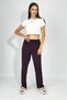 Women's Elastic Waist Ayrobin Tracksuit Pants Plum